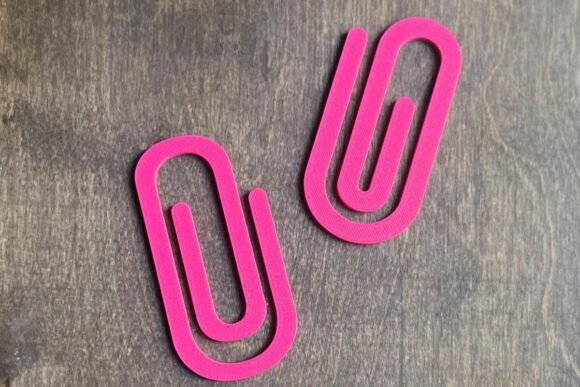 3D Printable Standard Paperclip Bookmark