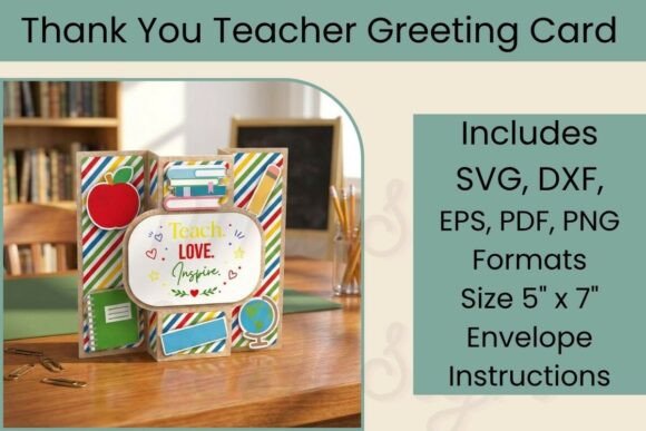 Creating a Lasting Impression: The Art of the 3D Pop Out Teacher Thank You Card SVG
