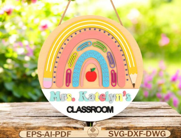 Custom Classroom Door Hanger SVG