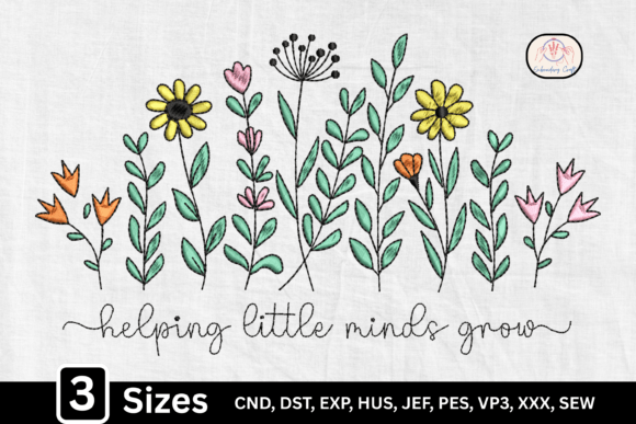 Helping Little Minds Grow: The Art and Impact of Floral Embroidery in Education