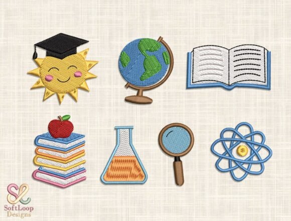 Strategic Application of the School Embroidery Design Bundle for Educators and Creators