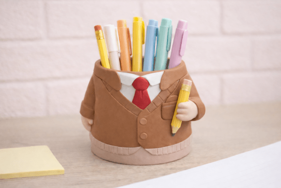 Teacher Pen Holder Gentleman STL File