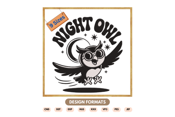 The Night Owl Embroidery Design: Leveraging Nostalgia and Cozy Trends in the Creative Economy