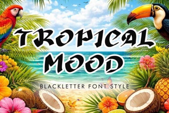Tropical Mood: Elevating Visual Communication with Elegant Typography