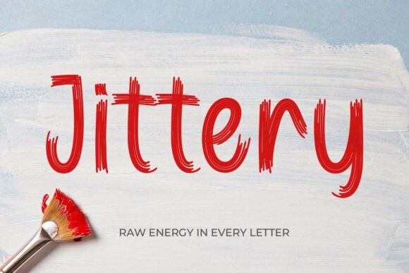 Unleashing Raw Energy: Why Jittery is the Ultimate Display Font for High-Impact Design